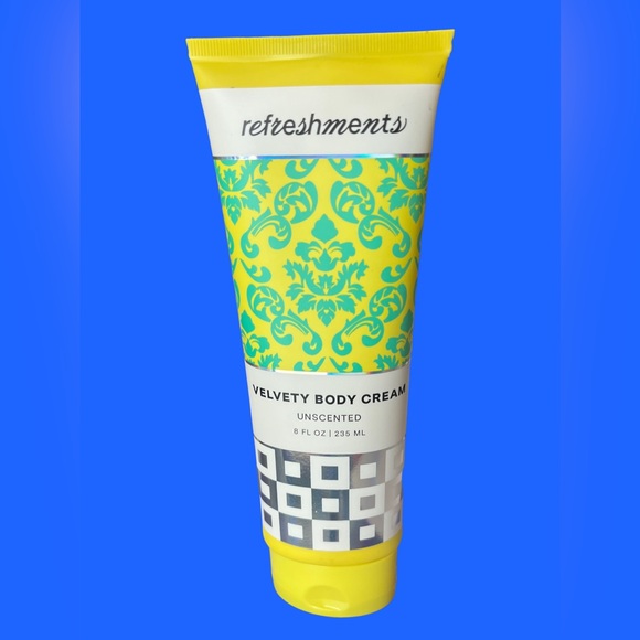 Refreshments Velvety Body Cream UNSCENTED 8 oz 235 ml NWOB & Sealed - Picture 2 of 12